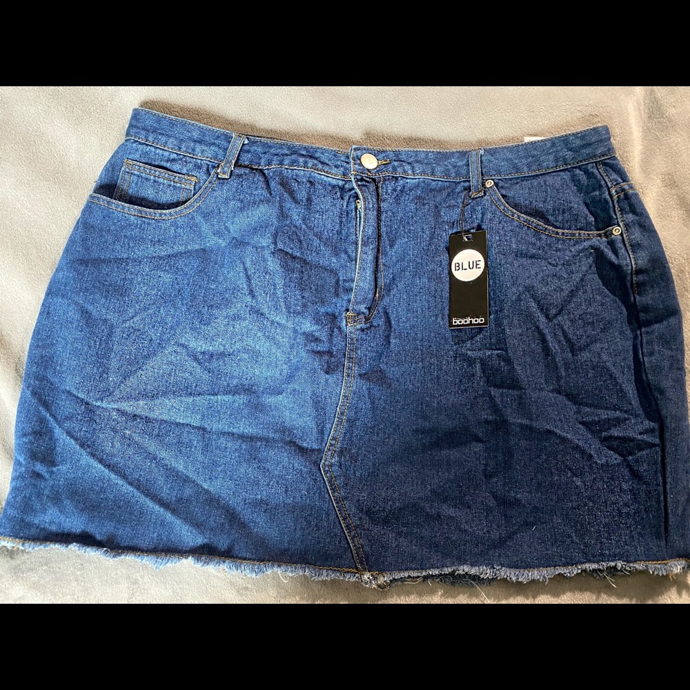 High Waisted Jean Skirt